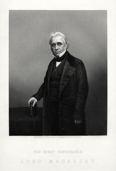 Thomas Babington Macaulay , britisk poet, historiker og whig-politiker, c1880. av Daniel John Pound