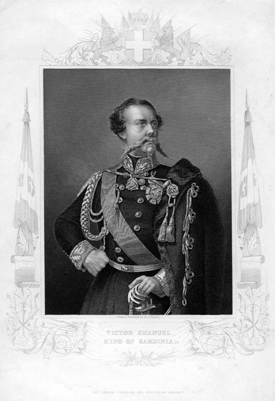 Victor Emanuel, konge av Sardinia, 1800-tallet. av Daniel John Pound