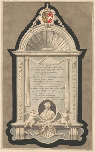 Minnesmerke over William Smith fra Cranford Church av Daniel Lysons