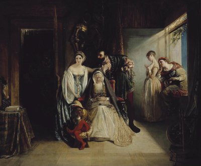 Francis I og Diane de Poitiers av Daniel Maclise