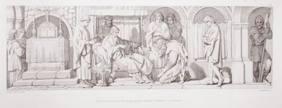 Harold, returnert fra Normandie, presenterer seg for Edward the Confessor, fra 