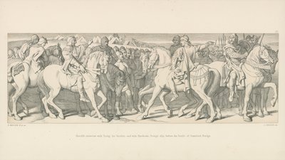 Harolds intervju med broren Tostig, og med Hardrada, Tostig Ally, før slaget ved Stamford Bridge av Daniel Maclise