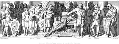 Kong Harold sverger troskap til William av Normandie, c1866 av Daniel Maclise