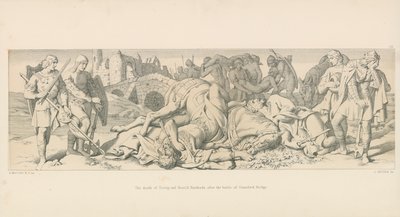 Tostigs og Harold Hardradas død, etter slaget ved Stamford Bridge av Daniel Maclise