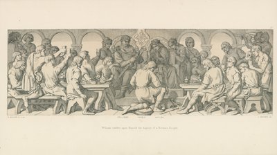 William gir Harold verdigheten til en normannisk ridder av Daniel Maclise