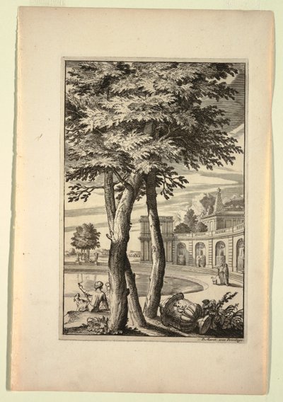 Plate i New Book of Landscapes av Daniel Marot