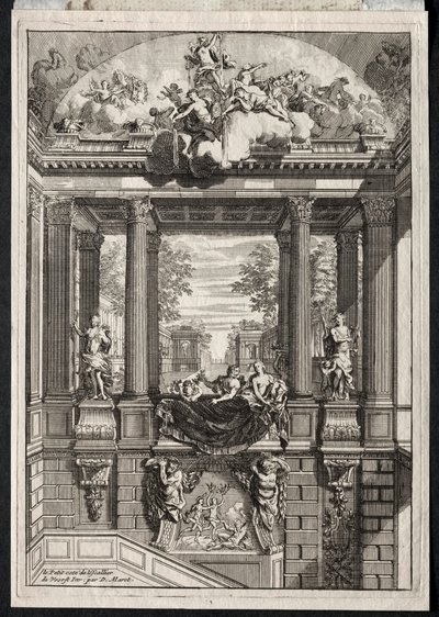 Trapp ved Palace of Voorst i Holland av Daniel Marot