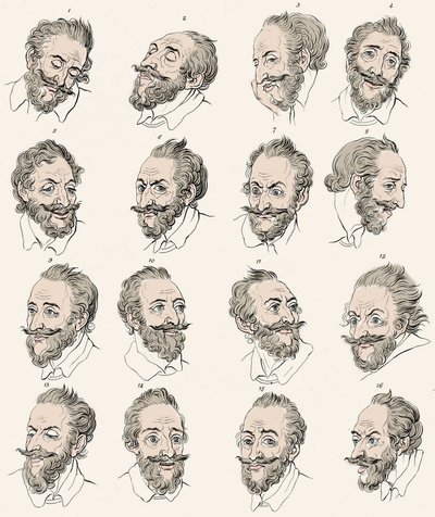 Kong Henry IV av Frankrike (1553-1610) i "" Essays om fysiognomi, designet for å fremme kunnskapen og kjærligheten til menneskeheten"" John Caspar LAVATER - Gravering etter Daniel Chodowiecki av Daniel Nikolaus (after) Chodowiecki