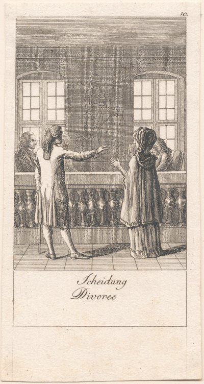 Motiver for ekteskap og deres konsekvenser. Bl. 10 av Daniel Nikolaus Chodowiecki