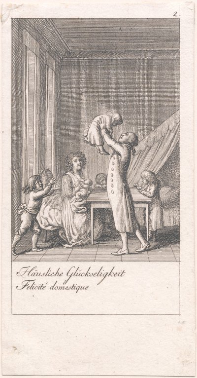 Motiver for ekteskap og deres konsekvenser. Bl. 2 av Daniel Nikolaus Chodowiecki