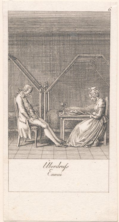 Motiver for ekteskap og deres konsekvenser. Bl. 6 av Daniel Nikolaus Chodowiecki