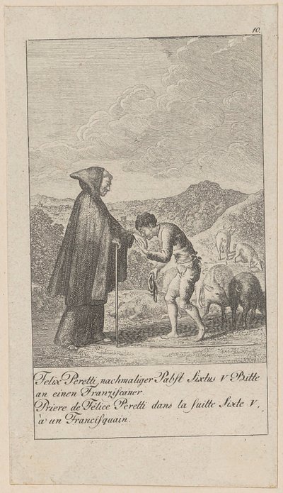 Plate 10 fra serien «Middelalderens og nyere tids historie» av Daniel Nikolaus Chodowiecki