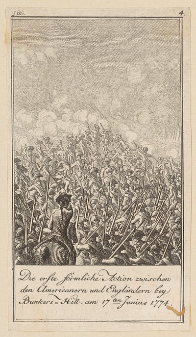 Blad 4 i serien til avhandlingen «Historien om revolusjonen i Nord-Amerika» av M. C. Sprengel. av Daniel Nikolaus Chodowiecki