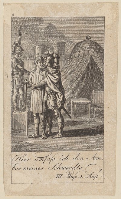Blad 6 til Shakespeares «Coriolanus» av Daniel Nikolaus Chodowiecki