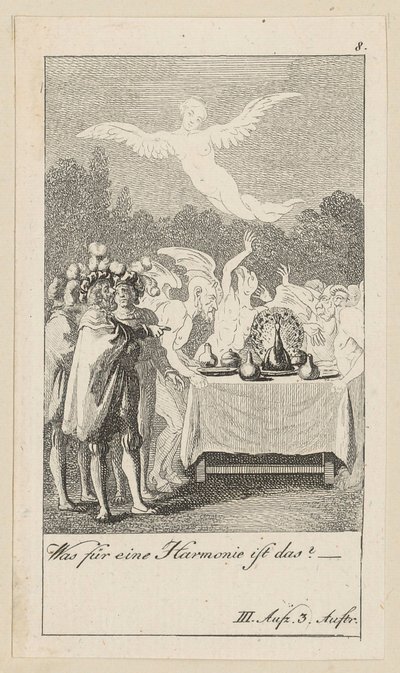 Plate 8 til Shakespeares «Stormen» av Daniel Nikolaus Chodowiecki