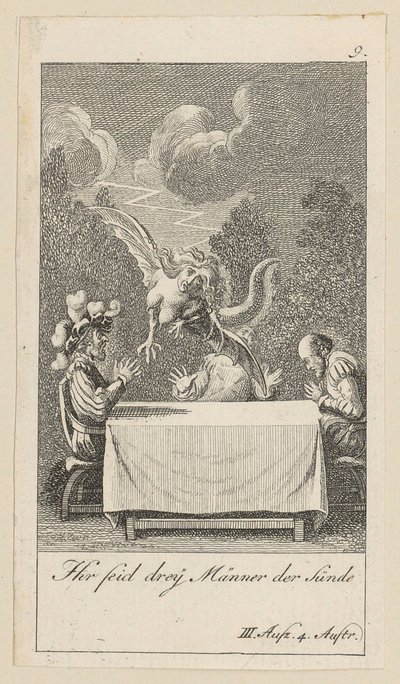 Plate 9 til Shakespeares «Stormen» av Daniel Nikolaus Chodowiecki
