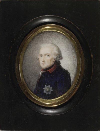 Fredrik II av Preussen, ca. 1785 av Daniel Nikolaus Chodowiecki