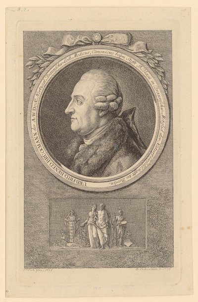 Portrett av U. F. B. Brückmann av Daniel Nikolaus Chodowiecki