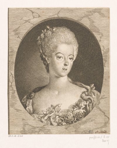 Portrett av Wilhelmina av Preussen av Daniel Nikolaus Chodowiecki