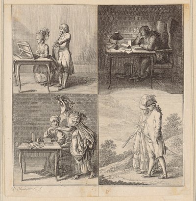 Uten tittel [VII] av Daniel Nikolaus Chodowiecki