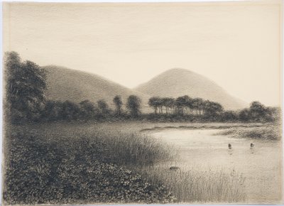 Yeavering Bell, Northumberland, ca. 1916 (blyant og wc på papir) av Daniel Oliver