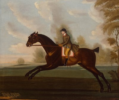 Sportsman, A Bay Hunter med Gentleman oppe i et skogslandskap av Daniel Quigley