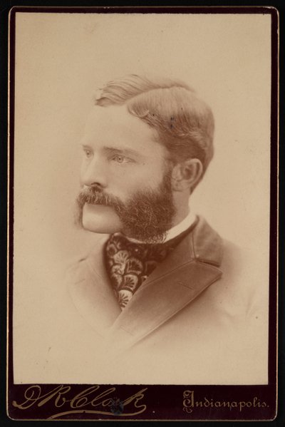 Portrett av Barton Warren Evermann 1853-1932, før 1900. av Daniel R Clark