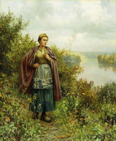 En høsttur, av Daniel Ridgway Knight
