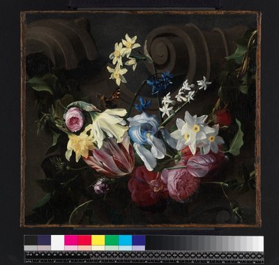 Festong av blomster, før 1661 av Daniel Seghers