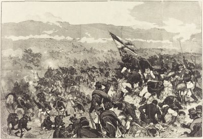 Slaget ved Plevna. 30. juli, Attack on the Heights..., 18831890. av Daniel Urrabieta Vierge