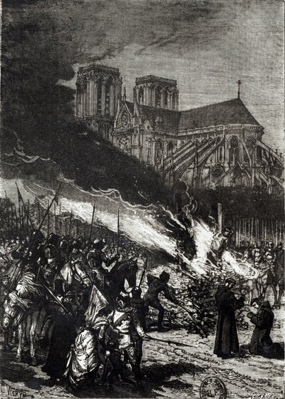 Burning of the Templars, illustrasjon fra 