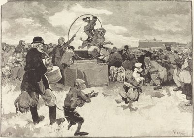 De lærde hundene, 1883. av Daniel Urrabieta Vierge