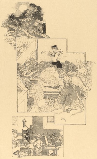 På sporet av Don Quixote, før 1896. av Daniel Urrabieta Vierge