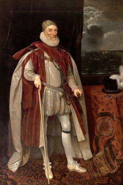 Lord Howard av Effingham, 1600-tallet av Daniel Mytens