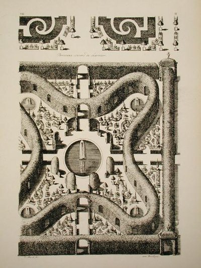 Arbor dekket med agnbøk (gravering) av Daniel the Elder Marot