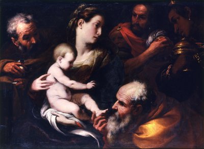 Tilbedelse av magiene av Daniele Crespi