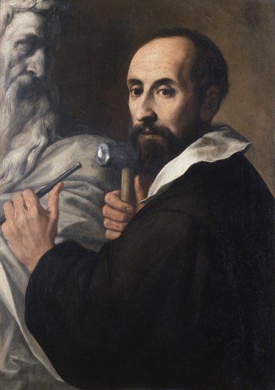 Portrett av en skulptør, ca. 1625 (olje på lerret) av Daniele Crespi