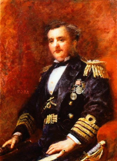 Portrett av admiral Mervyn Medlycott, av Daniele Ranzoni, olje på lerret av Danielle Ranzoni