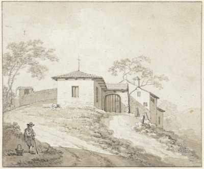 Kirke eller kloster i nærheten av Bologna av Daniël Dupré