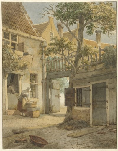 Gårdsplassen til en gårdsplass i Amsterdam av Daniël Kerkhoff