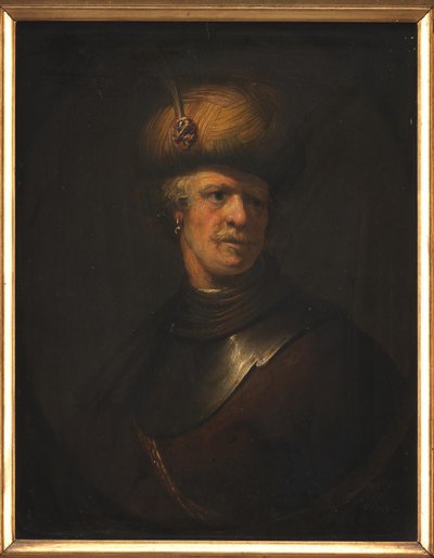 Halvlengde portrett av en gammel mann av Daniël de Koninck