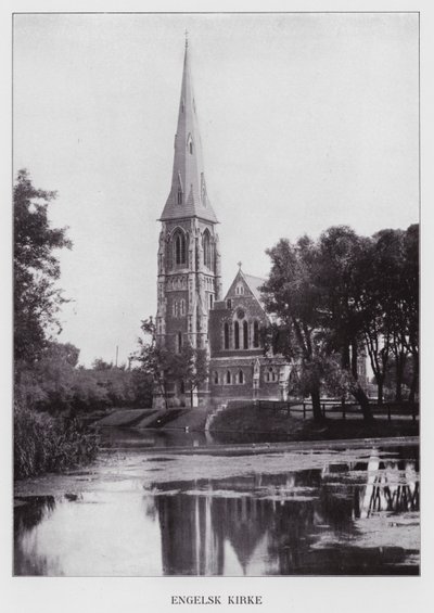 Kjobenhavn / København: Engelsk kirke (s/hvitt foto) av Danish Photographer