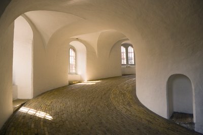 Interiøret i det runde tårnet, ferdigstilt 1643 av Danish School