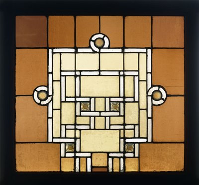 Et blyholdig glassvindu for Chicago Auditorium, ca. 1886-1889 av Dankmar Adler