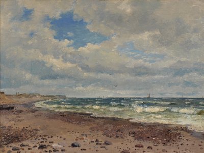 En strand med sanddyner på Jyllands vestkyst av Dankvart Dreyer