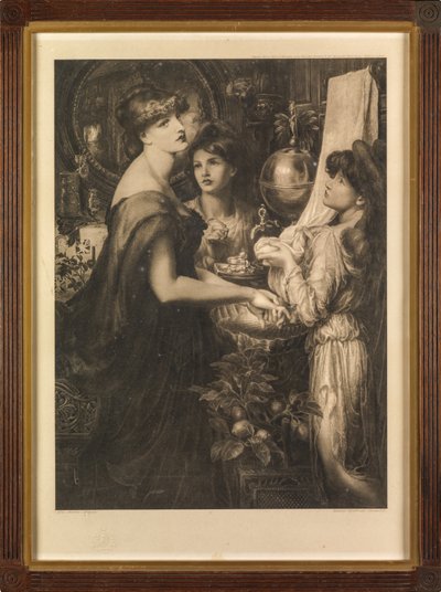 Den vakre hånden av Dante Gabriel (after) Rossetti