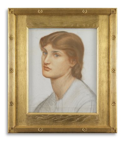 Alexa Wilding (farget kritt på papir) av Dante Gabriel Charles Rossetti