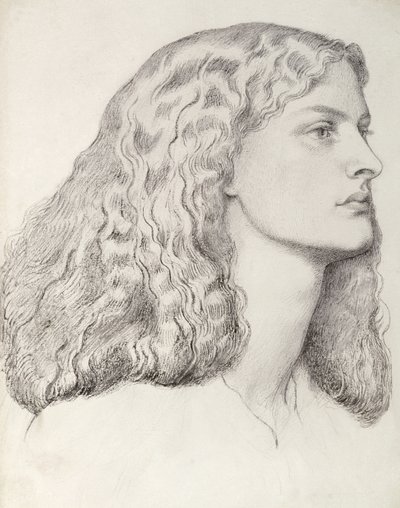 Annie Miller (penn og blekk) av Dante Gabriel Charles Rossetti