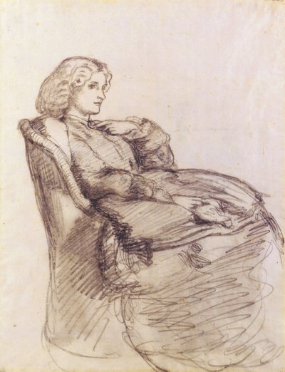 Portrett av Annie Miller av Dante Gabriel Charles Rossetti