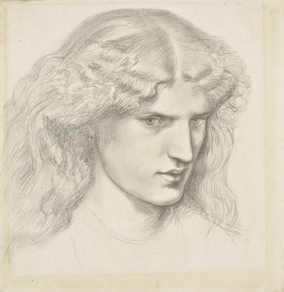Portrett av Annie Miller, 1860-tallet av Dante Gabriel Charles Rossetti
